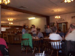 Finally, lunch just north of Legottee, IN - great food and good friends - and a couple "door prizes"